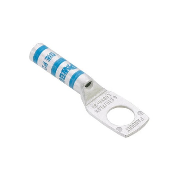 Panduit One-Hole Compression Lug, 3/0 AWG Max, Long Barrel, Copper, Orange LCBX3/0-38-X - main